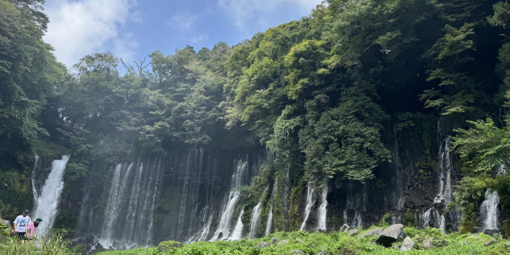 Shiraito Falls close-up view
